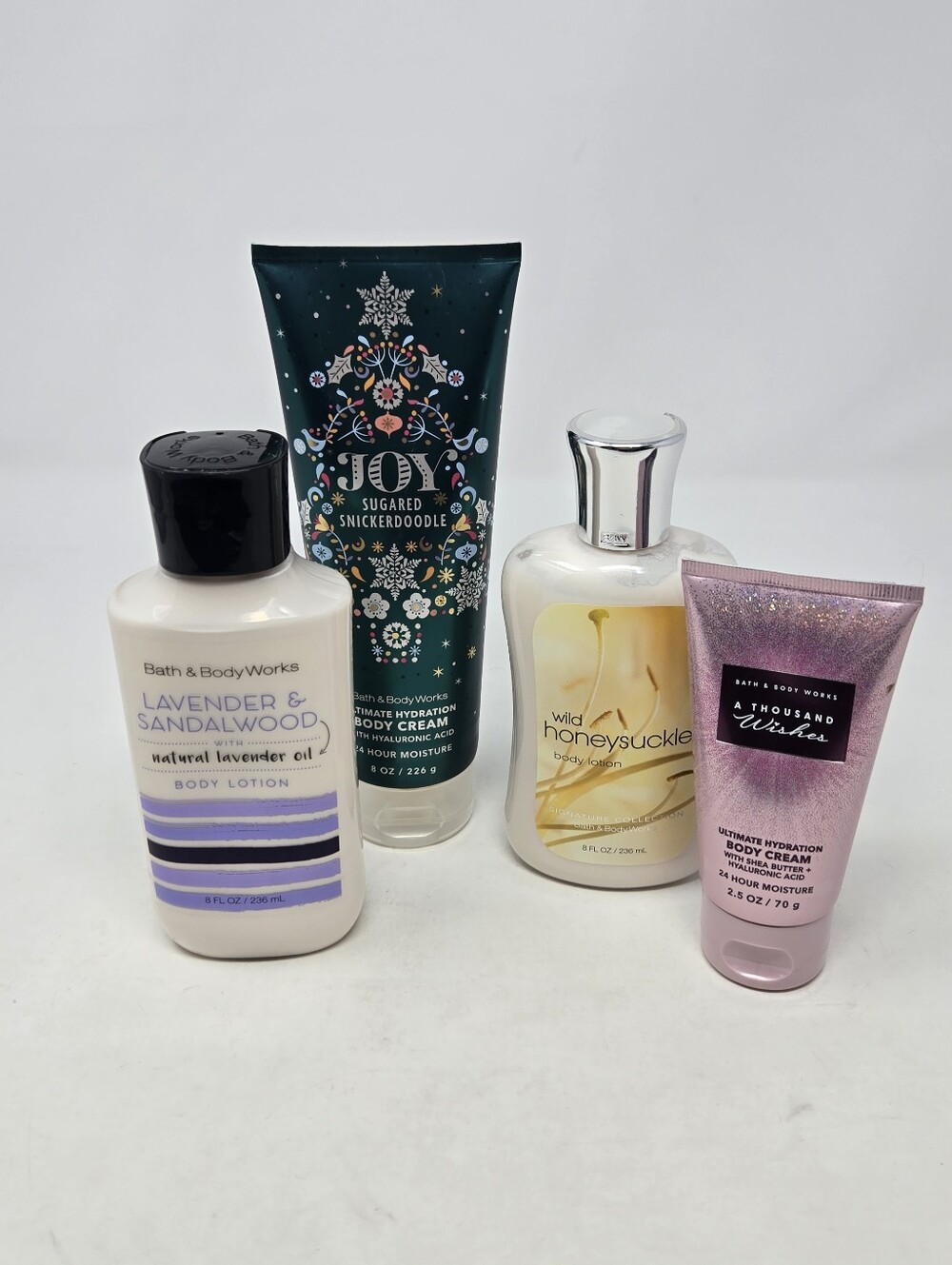 BATH & BODY WORKS MISC BUNDLE HAND BODY LOTION CREAM SUGARED SNICKERDOODLE LOT 4